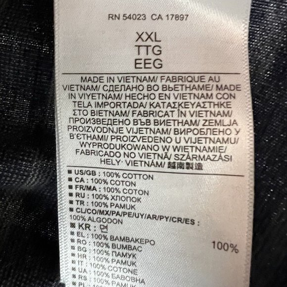 Banana Republic Mens Shirt Long Sleeve Collared Striped Luxury Touch Cotton XXL - Picture 8 of 8